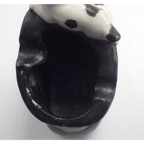 Old Boot Ashtray Dog Chasing Cat Planter Pen Holder Vintage Ceramic - Picture 4 of 9